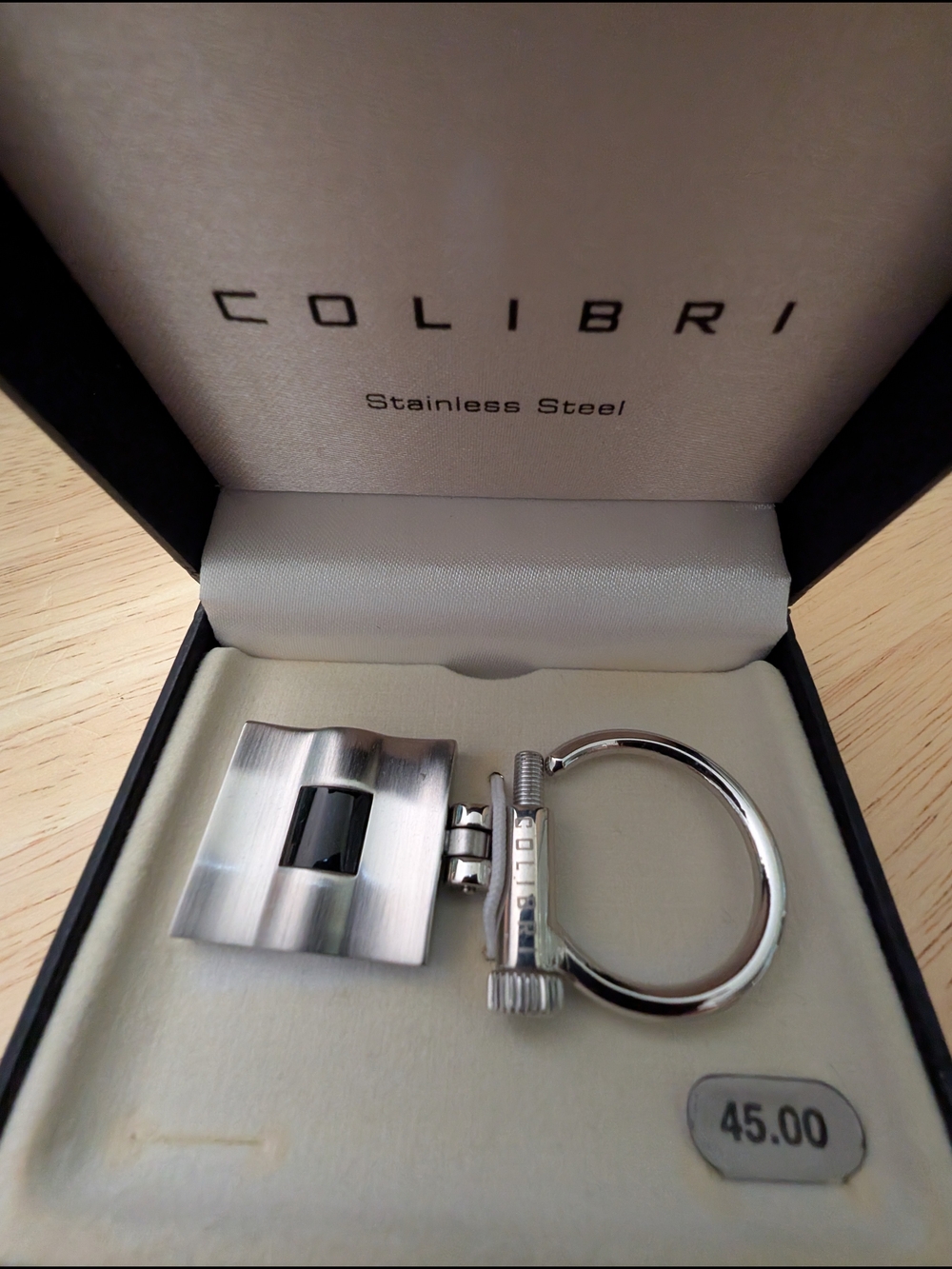 Colibri Stainless Steel Silver Key & Card Holder Keyring